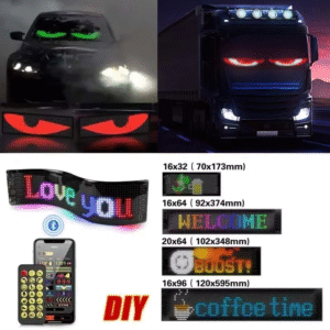 LED Sign USB 5V Bluetooth App Control Logo Light Custom Text Pattern Animation Programmable Display